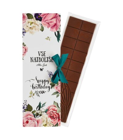 Lucifer Happy Birthday Milk Chocolate Letter — supplier photograph