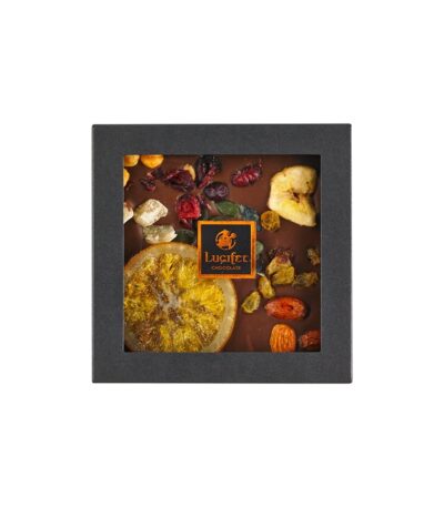 Lucifer Milk Chocolate with Fruit & Nuts — supplier photograph